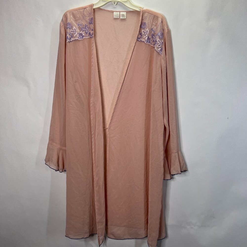 Gilligan O' Malley Pink Sheer Robe Gown